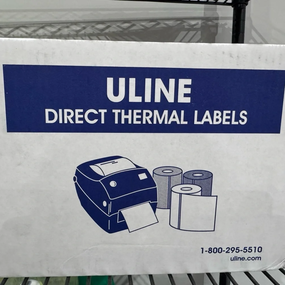 Uline Blue Direct Thermal Label Printer